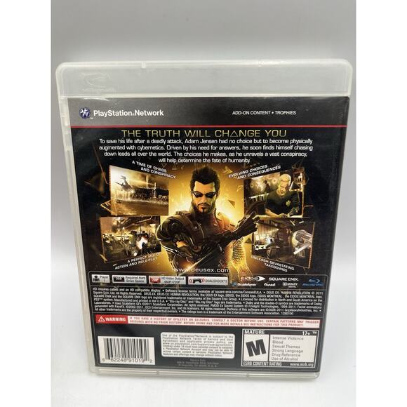 Deus Ex: Human Revolution PlayStation 3, 2011, Tested Working - Picture 2 of 6
